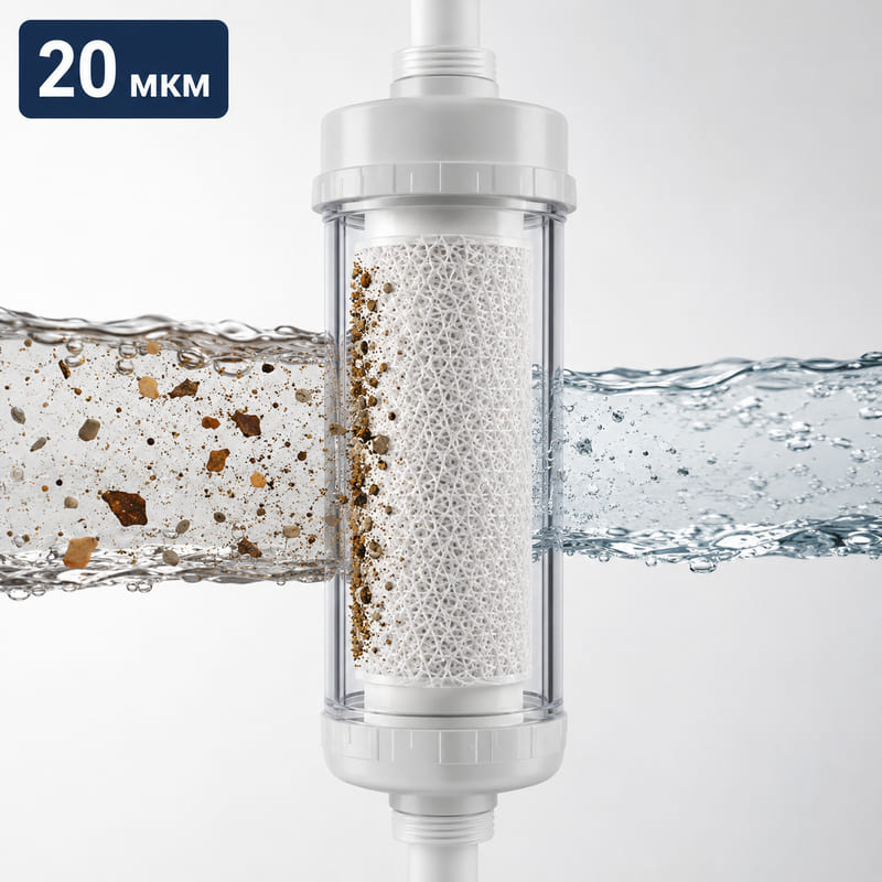 Фильтр 20 микрон для грубой механической очистки воды